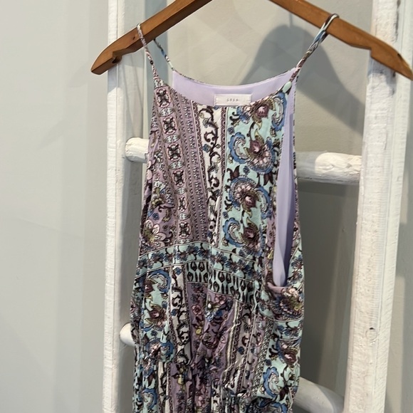 lush halter lavender maxi pattern dress size small - Picture 8 of 8